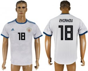 Russia 18 ZHIRKOV Away 2018 FIFA World Cup Thailand Soccer Jersey