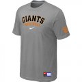 San Francisco Giants L.Grey Nike Short Sleeve Practice T-Shirt