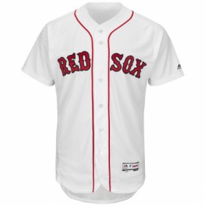 Men\'s Boston Red Sox Blank Majestic White Home Flexbase Authentic Collection Team Jersey