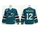 youth nhl jerseys san jose sharks #12 marleau green[2014 new stadium]