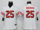 Nike 49ers #25 Richard Sherman White Women Color Rush Vapor Untouchable Limited Jersey