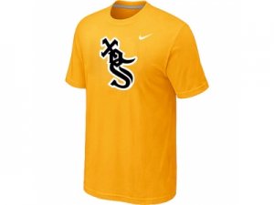 Chicago White Sox Nike Heathered Yellow Club Logo T-Shirt