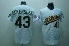 mlb oakland athletics #43 eckersley m&n white