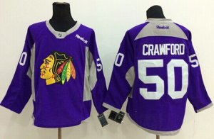 NHL Chicago Blackhawks #50 50 Corey Crawford Stitched purple jerseys