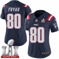 Womens Nike New England Patriots #80 Irving Fryar Limited Navy Blue Rush Super Bowl LI 51 NFL Jersey