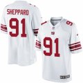 Men's Nike New York Giants #91 Kelvin Sheppard Limited White NFL Jersey