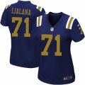 Women's Nike New York Jets #71 Ben Ijalana Limited Navy Blue Alternate NFL Jersey