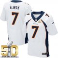 Nike Denver Broncos #7 John Elway White Super Bowl 50 Men Stitched NFL New Elite Jersey