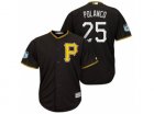 Mens Pittsburgh Pirates #25 Gregory Polanco 2017 Spring Training Cool Base Stitched MLB Jersey