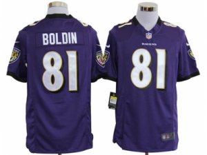 Nike NFL Baltimore Ravens #81 Anquan Boldin Purple Game Jerseys