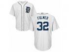 Youth Detroit Tigers #32 Michael Fulmer Replica White Home Cool Base MLB Jersey