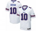 Mens Nike Buffalo Bills #10 Philly Brown Elite White NFL Jersey