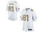 Nike Detroit Lions #81 Calvin Johnson White Jerseys[game USA]