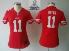2013 Super Bowl XLVII Women NEW San Francisco 49ers #11 Smith red women new