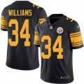 Men Nike Pittsburgh Steelers #34 DeAngelo Williams Black Color Rush Limited Jersey