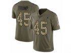 Men Nike New England Patriots #45 Donald Trump Limited Olive Camo 2017 Salute to Service NFL Jersey
