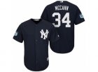 Mens New York Yankees #34 Brian McCann 2017 Spring Training Cool Base Stitched MLB Jersey