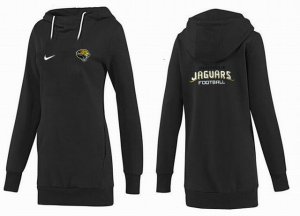 Women Jacksonville Jaguars Logo Pullover Hoodie-034