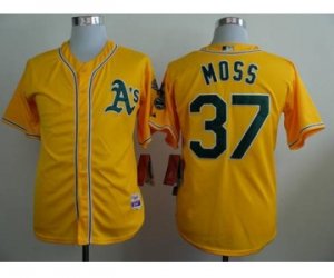 mlb jerseys oakland athletics #37 moss yellow