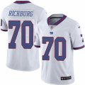 Mens Nike New York Giants #70 Weston Richburg Limited White Rush NFL Jersey