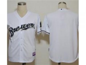 MLB Jerseys Milwaukee Brewers Blank white