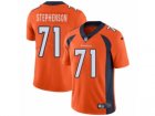 Mens Nike Denver Broncos #71 Donald Stephenson Vapor Untouchable Limited Orange Team Color NFL Jersey