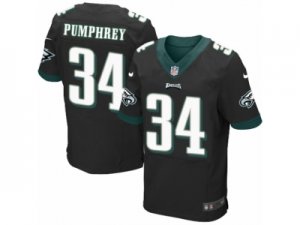 Mens Nike Philadelphia Eagles #34 Donnel Pumphrey Elite Black Alternate NFL Jersey