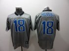 nfl indianapolis colts #18 manning gray shadow