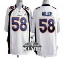 Nike Denver Broncos #58 Von Miller White Super Bowl XLVIII NFL Game Jersey