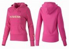 Women Baltimore Ravens Logo Pullover Hoodie-101