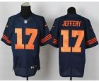 Nike jerseys chicago bears #17 jeffery blue[Elite][number orange]