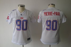 women nfl new york giants #90 pierre.paul white(2010 new)