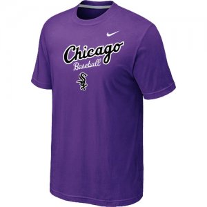 Nike MLB Chicago White Sox 2014 Home Practice T-Shirt - Purple