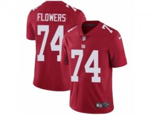 Mens Nike New York Giants #74 Ereck Flowers Vapor Untouchable Limited Red Alternate NFL Jersey