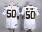 Women Nike New Orleans Saints #50 Stephone Anthony white jerseys