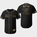 Marlins #38 Jorge Alfaro Black Gold Flexbase Jersey