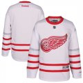 Mens Detroit Red Wings Blank White 2017 Centennial Classic Stitched NHL Jersey