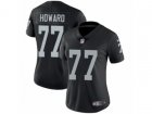 Women Nike Oakland Raiders #77 Austin Howard Vapor Untouchable Limited Black Team Color NFL Jersey