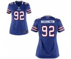 Womens Nike Buffalo Bills #92 Adolphus Washington Royal Blue Team Color NFL Jersey