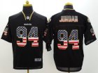 Nike New Orleans Saints #94 jordan Black Jerseys(USA Flag Fashion Elite)