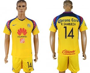 2018-19 Club America 14 R. SAMBUEZA Third Away Soccer Jersey