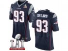 Mens Nike New England Patriots #93 Jabaal Sheard Elite Navy Blue Team Color Super Bowl LI 51 NFL Jersey