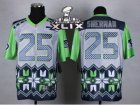 2015 Super Bowl XLIX Nike Seattle Seahawks #25 Richard Sherman Jerseys(Style Noble Fashion Elite)