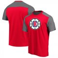 LA Clippers Fanatics Branded Iconic Blocked T-Shirt Red
