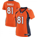 Women Nike Denver Broncos #81 Owen Daniels Orange jerseys