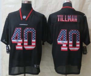 Nike Arizona Cardicals #40 Tillman Black Jerseys(USA Flag Fashion Elite)