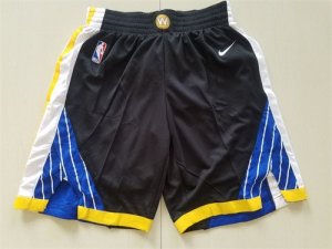 Warriors Black Nike Swingman Shorts