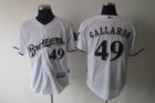 mlb milwaukee brewers #49 gallard white[cool base]