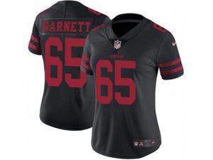 Women Nike San Francisco 49ers #65 Joshua Garnett Vapor Untouchable Limited Black Alternate NFL Jersey