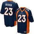 Mens Nike Denver Broncos #23 Devontae Booker Game Navy Blue Alternate NFL Jersey